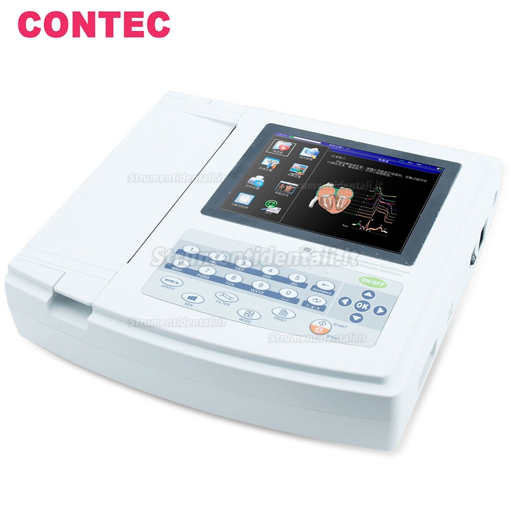 COMTEC® ECG-1200G Monitore elettrocardiografo digitale 12 canali